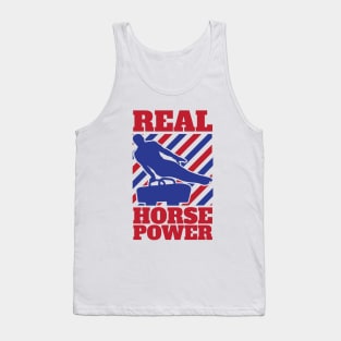 Gymnastic Pommel Horse Spinner, Male Gymnast Real Horse Power Tank Top